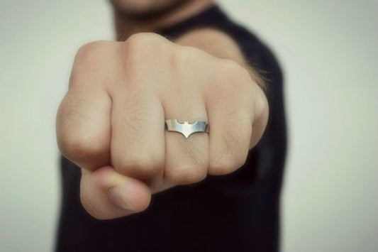 BATMAN SILVER RING BAND