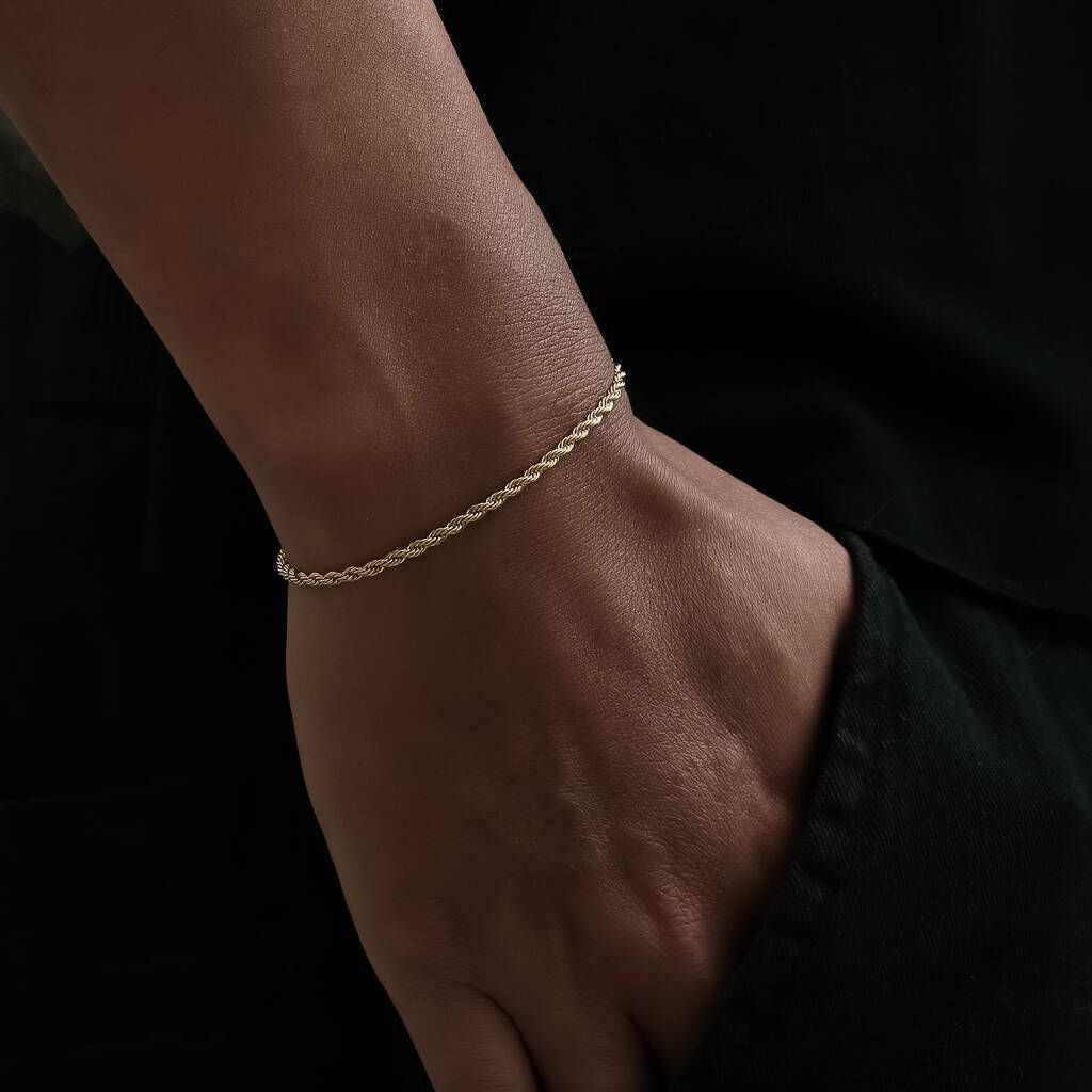 2.5 MM ROPE BRACELET SILVER